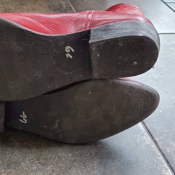 franco sarto red cowboy boots